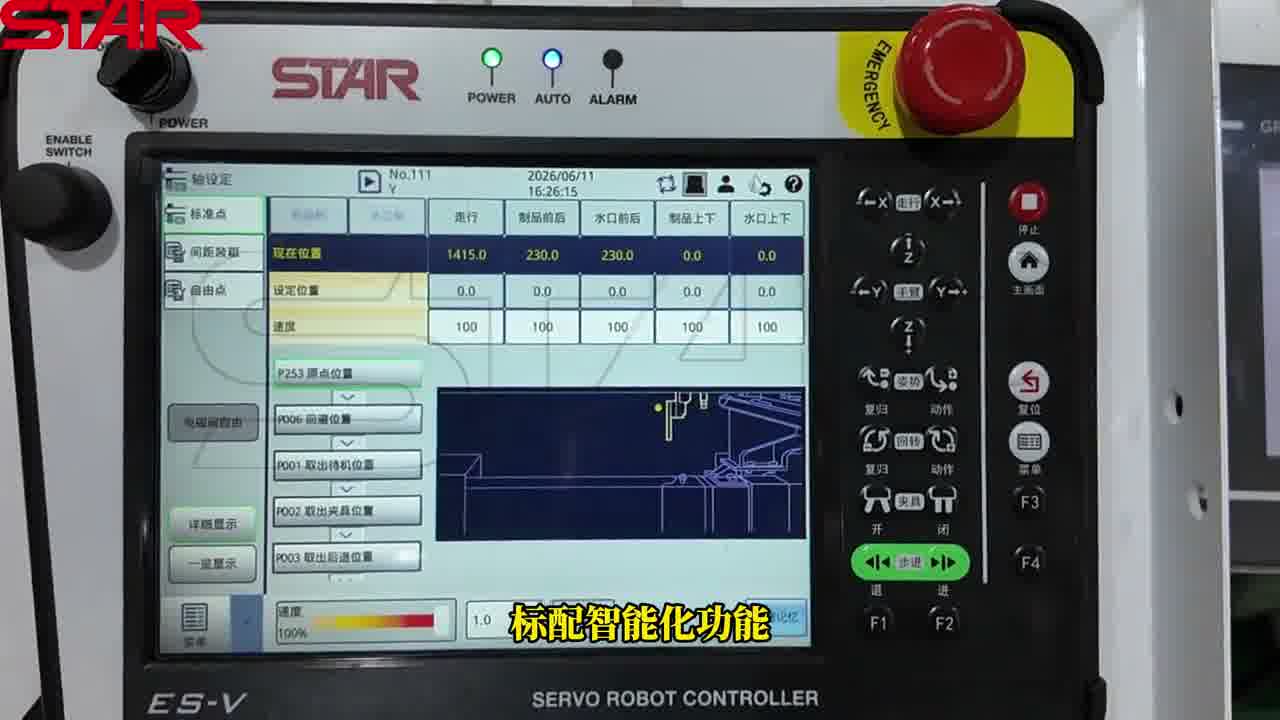 ES-V 操作盒標配智能化功能界面